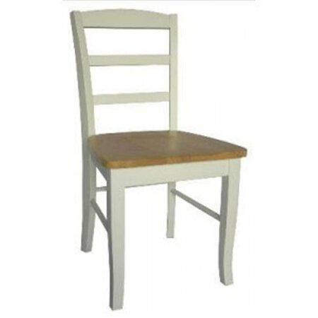 INTERNATIONAL CONCEPTS International Concepts Dining Essentials Solid Wood Dining Chair - White - Natural C02-2P
